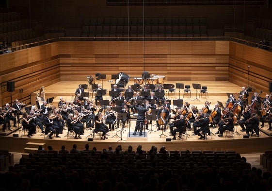 La Orquesta Sinfónica de Castilla y León, en el Delibes.