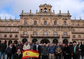 Asistentes al encuentro de cargos y afiliados de Vox en Salamanca.