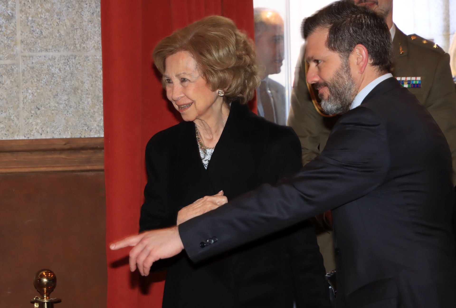 Fotos de la visita de la reina Sofía a La Granja de San Ildefonso