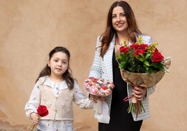 Carmen González, quien interpretará a Catalina de Austria, y Cristina Sigüenza, futura Reina Juana el próximo 1 de marzo en Tordesillas.