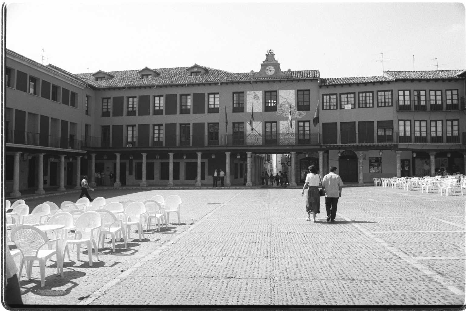 Vista de la Plaza Mayor en una imagen de enero de 1997.