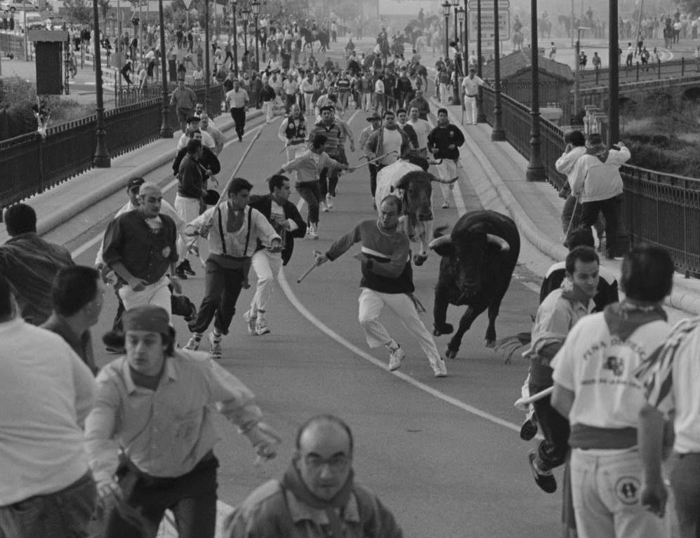 Festejo taurino en las fiestas de la localidad. 15 de septiembre de 1997.
