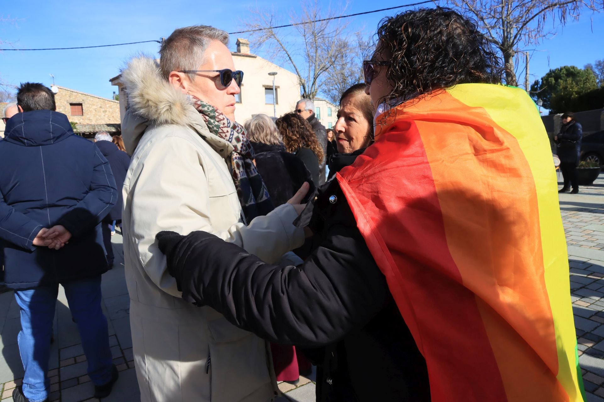 Fotos de la concentración en apoyo a las parejas homosexuales en Segovia