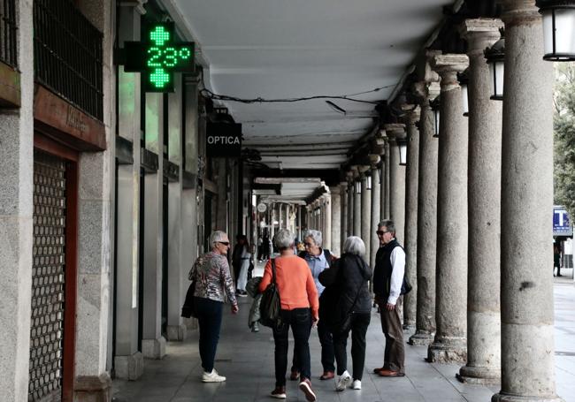 Temperaturas altas a finales de octubre, en Valladolid.