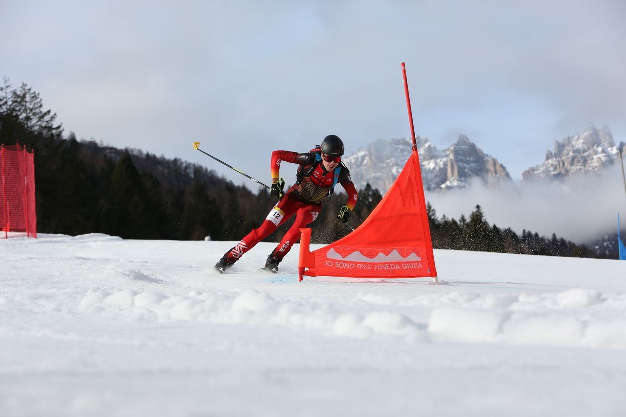 Luca Fuentes, durante un momento de la prueba disputada en Italia.