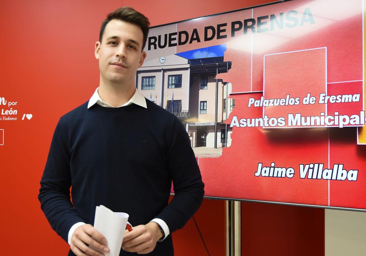 El portavoz del grupo socialista en el Ayuntamiento de Palazuelos de Eresma, Jaime Villalba.