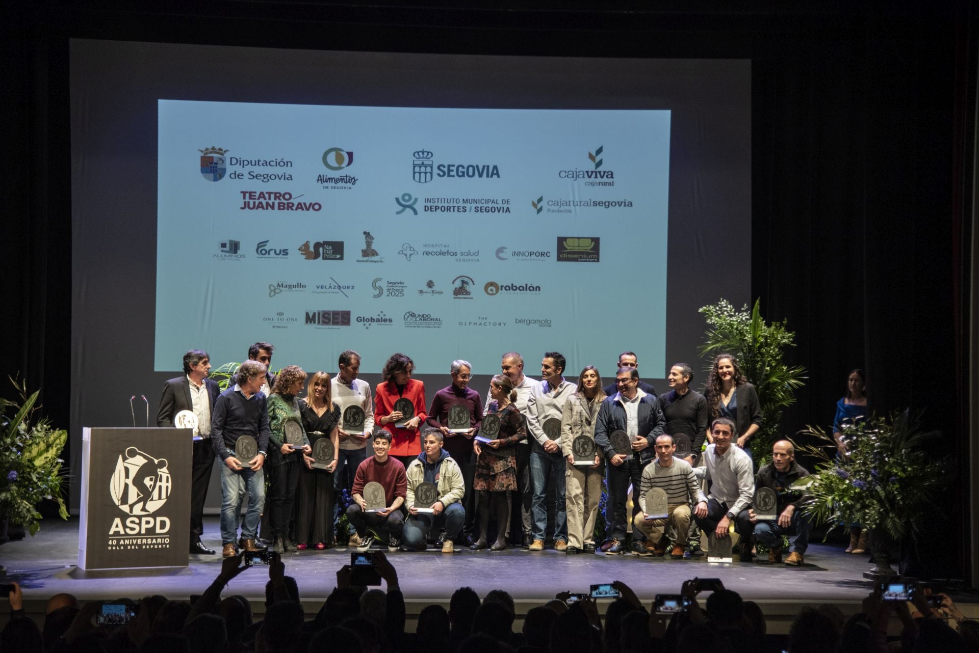 Fotos de los premiados en la Gala del Deporte de Segovia