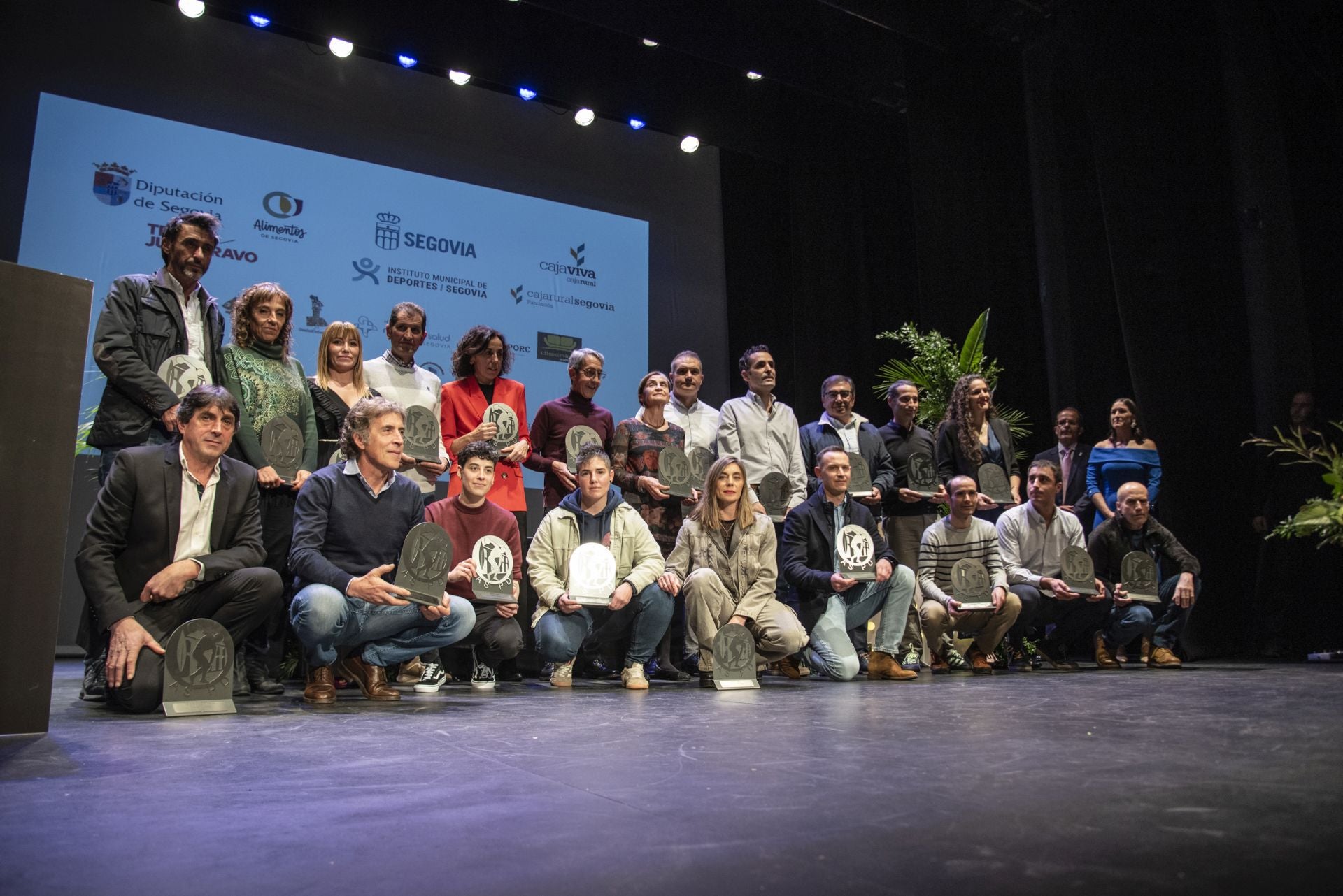 Fotos de los premiados en la Gala del Deporte de Segovia