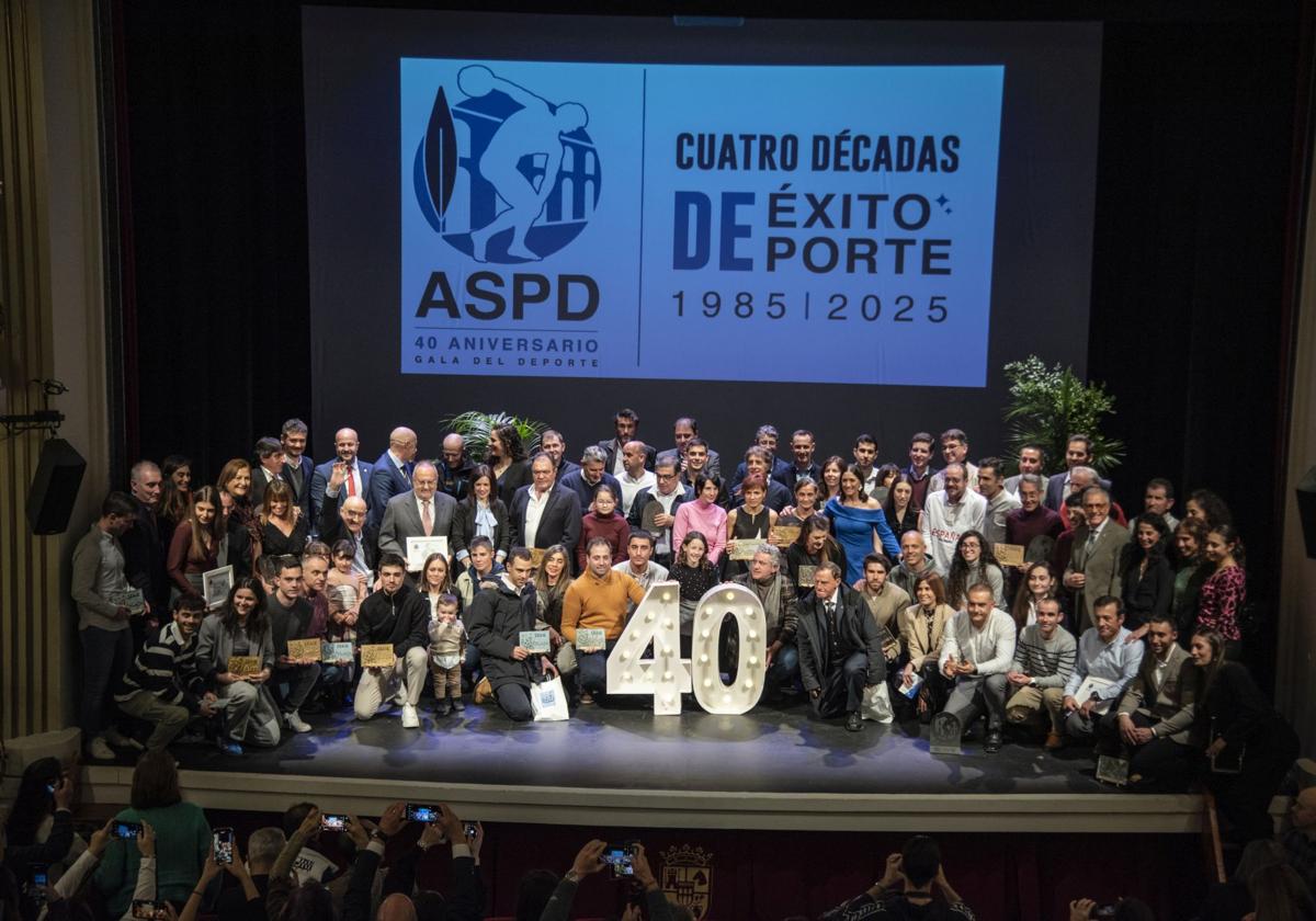 Premiados en la Gala del Deporte segoviano.