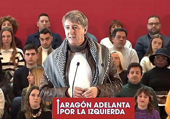 Carlos Martínez, durante su intervención este sábado en Zaragoza.