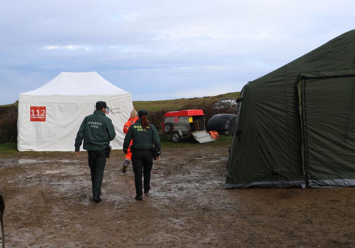 Dispositivo de búsqueda para localizar al guardia civil vallisoletano desaparecido desde el pasado miércoles en Cantabria.