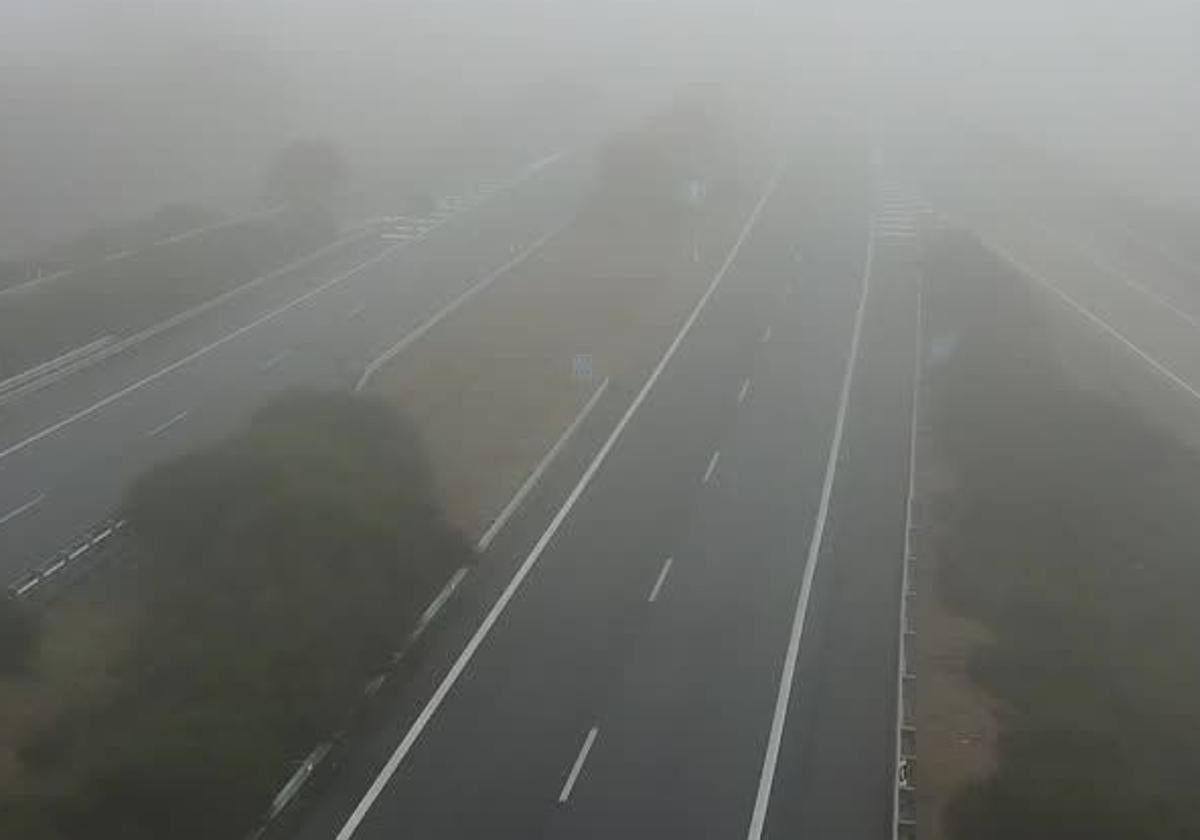 Estado de la A-231 a su paso por la localidad palentina de Carrión de los Condes.