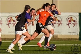 Clara Martín, en un partido de la pasada temporada con el CD Parquesol.