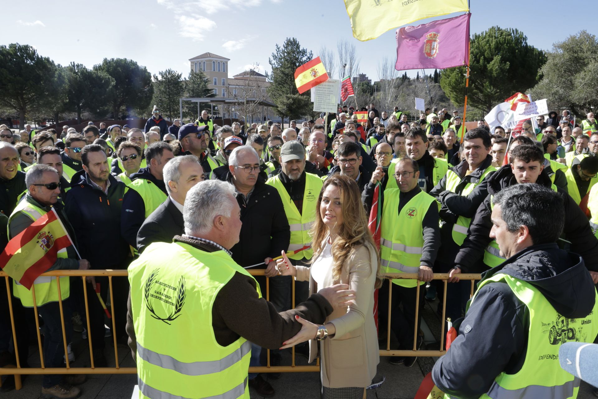 Agricultores y ganaderos protestan en Valladolid por el acuerdo con Mercosur