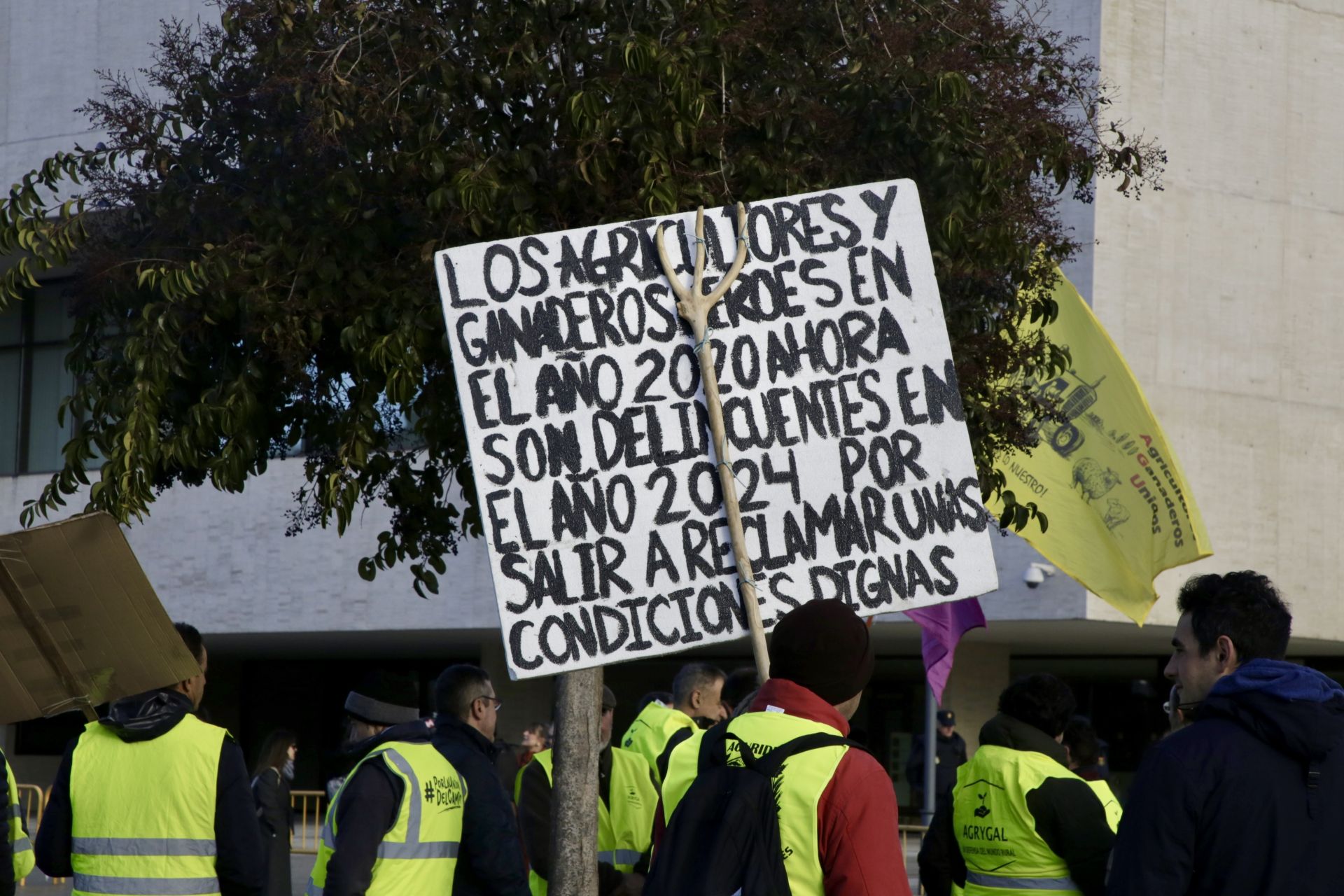 Agricultores y ganaderos protestan en Valladolid por el acuerdo con Mercosur