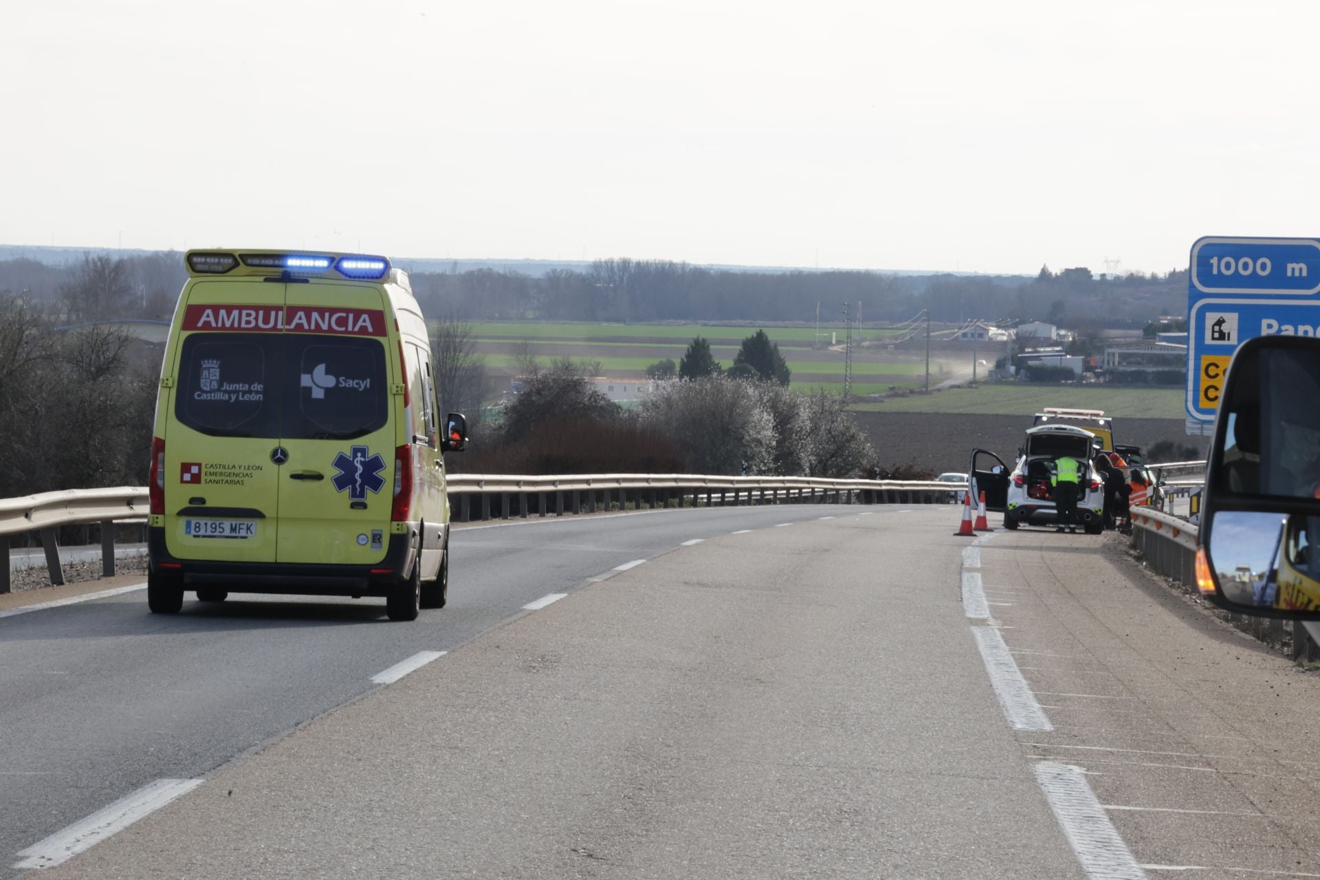 Las imágenes del accidente y las retenciones a la altura de Simancas