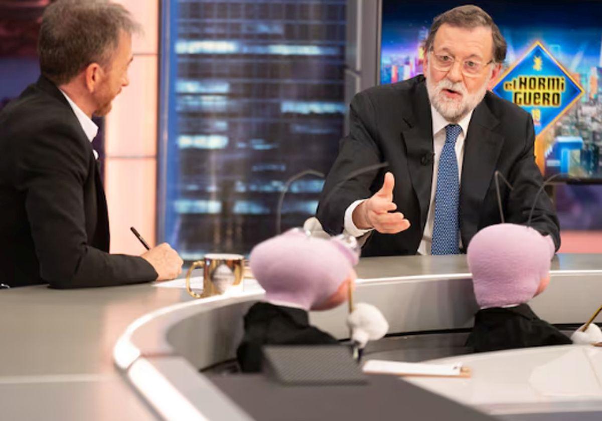 Mariano Rajoy con Pablo Motos en 'El Hormiguero'.