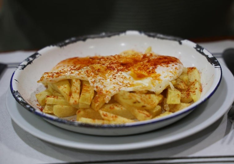 Primer plato del menú del día del Hamburgo.