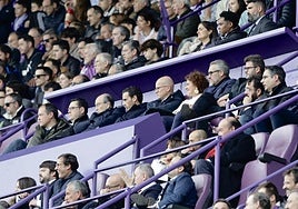 Vista general del palco en el encuentro del domingo ante el Sevilla.