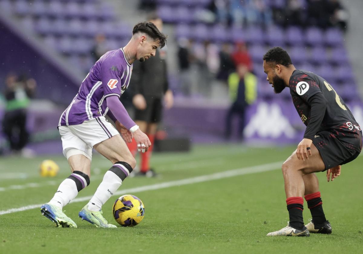 Luis Pérez, el pasado domingo en el encuentro ante el Sevilla FC.