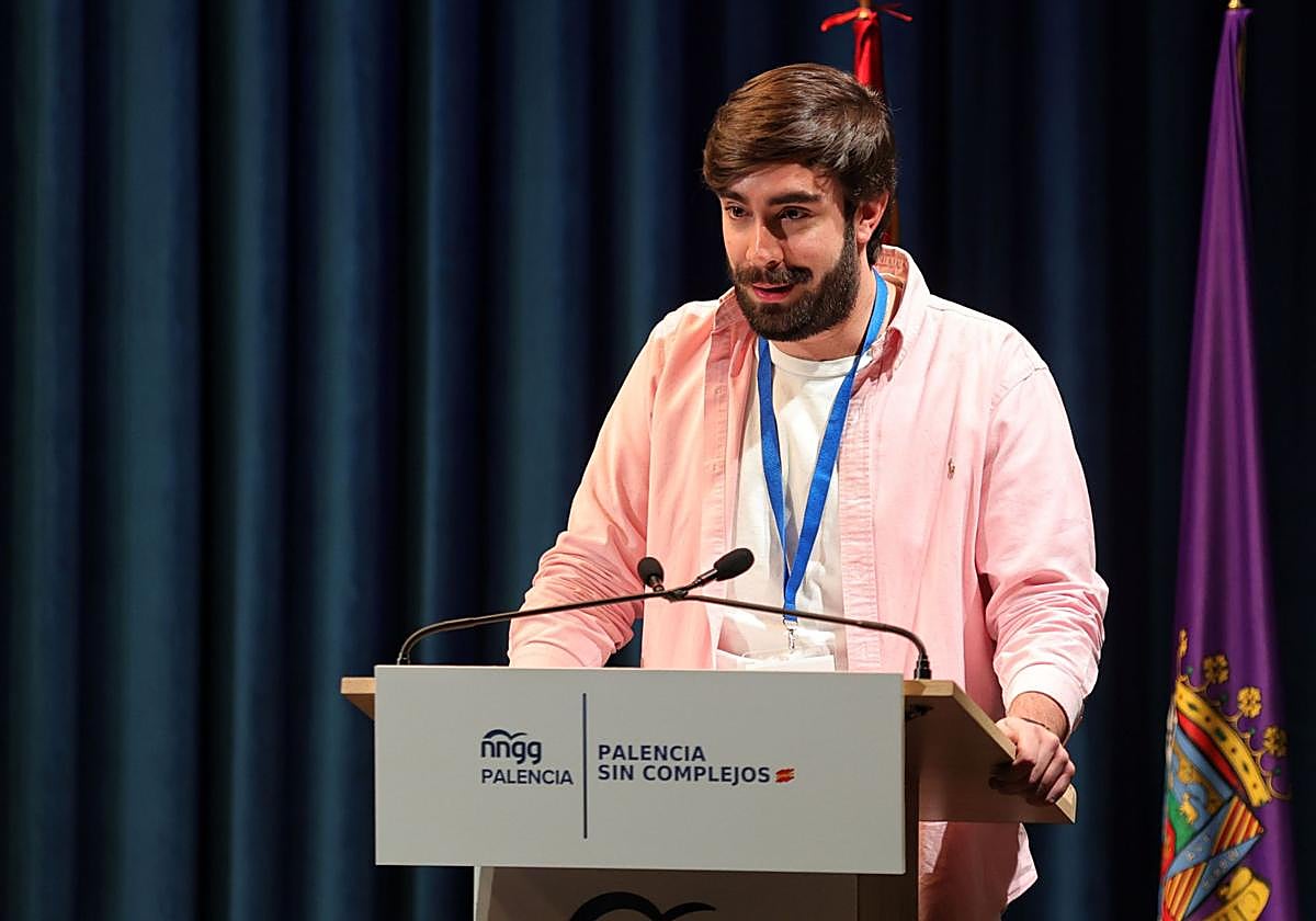 El presidente de Nuevas Generaciones de Palencia, Alonso Nieto.