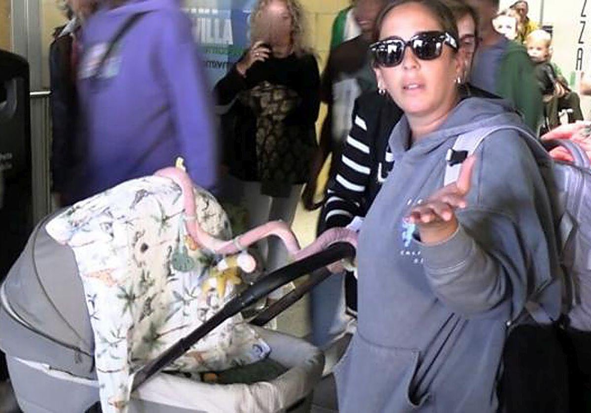 Anabel Pantoja protagonizó unos momentos de tensión con la prensa que le esperaba en el aeropuerto de Sevilla.