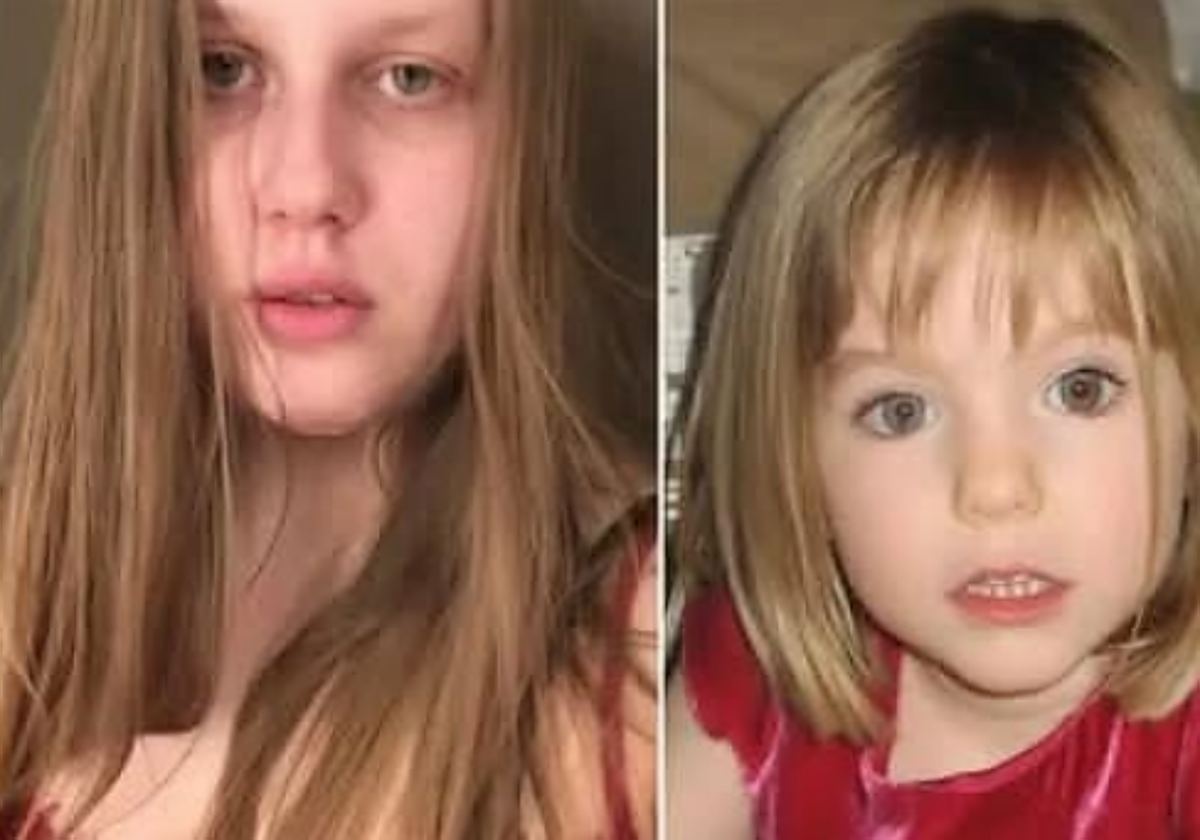 A la izquierda, Julia Faustyna. A la derecha, Madeleine McCann, desaparecida en 2007 en Portugal.
