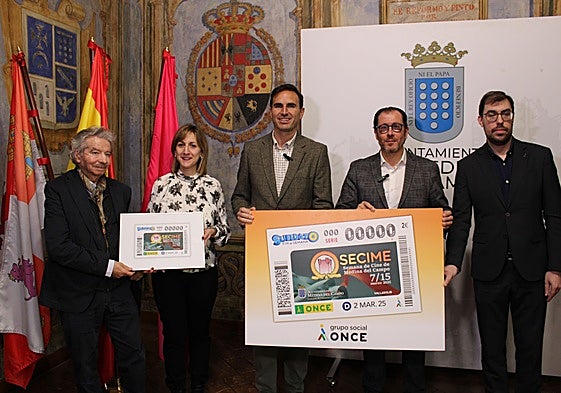 Presentación del cupón de la ONCE dedicado a la 38 SECIME