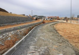 Obras de urbanización para la futura ampliación del Hospital General Universitario de Segovia.