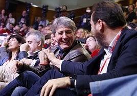Carlos Martínez, en la clausura del congreso autonómico en el que se ha puestos al frente del PSOE de Castilla y León.