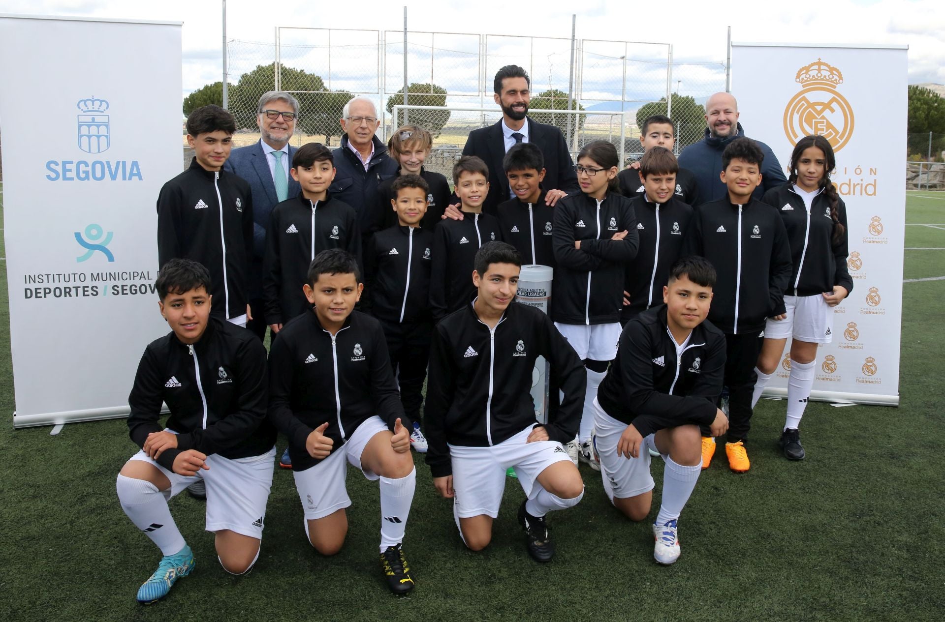 Fotos de la visita de Álvaro Arbeloa a Segovia