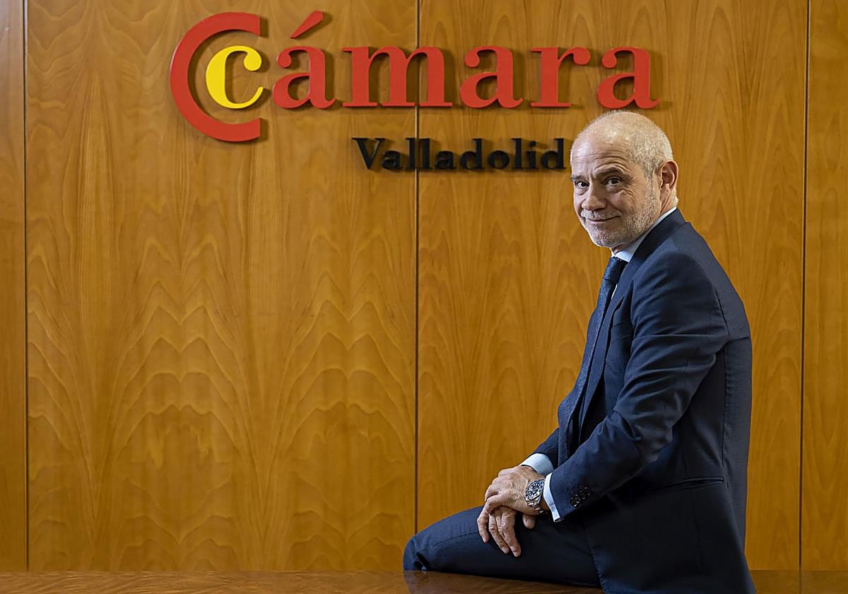 El presidente de la Cámara de Comercio de Valladolid, Víctor Caramanzana.