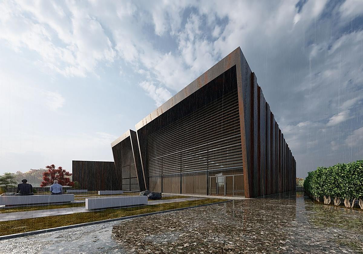 Infografía del futuro diseño del yacimiento arqueológico de La Tejada, ubicado en Quintanilla de la Cueza.
