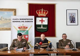 Rueda de prensa, este viernes, para presentar la jura de bandera de personal civil que tendrá lugar en Villamuriel de Cerrato el 27 de abril.