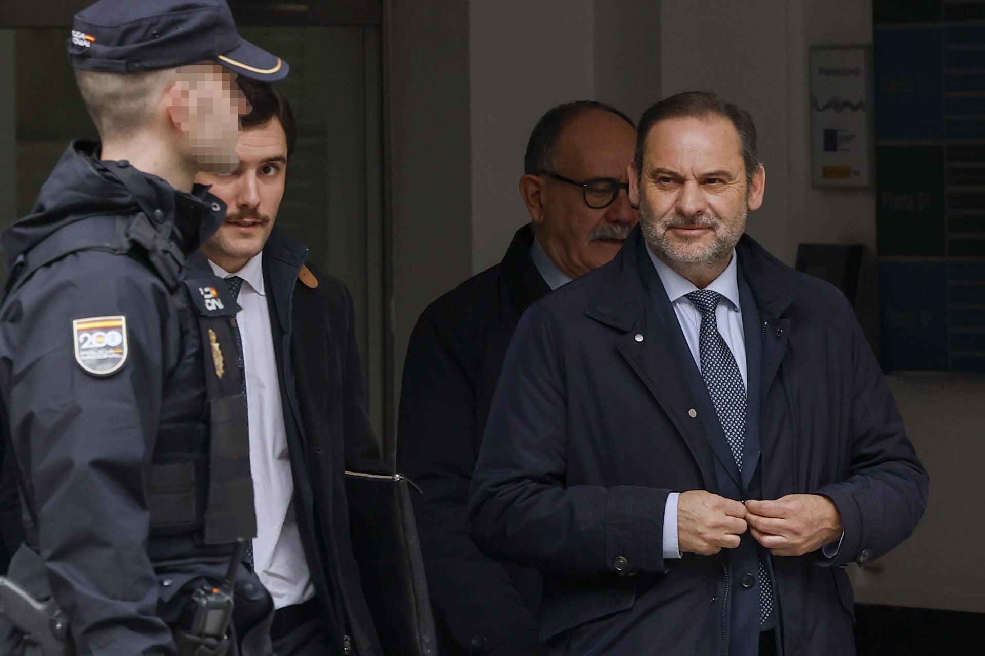 José Luis Ábalos, tras declarar en el Supremo.
