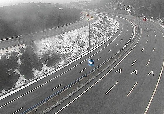 Estado de la AP-6 este lunes por la mañana.