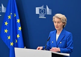 La presidenta de la Comisión Europea, Ursula von der Leyen.