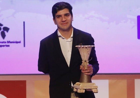 David García de la Loma, premiado en la Gala del Deporte de Palencia en 2022.