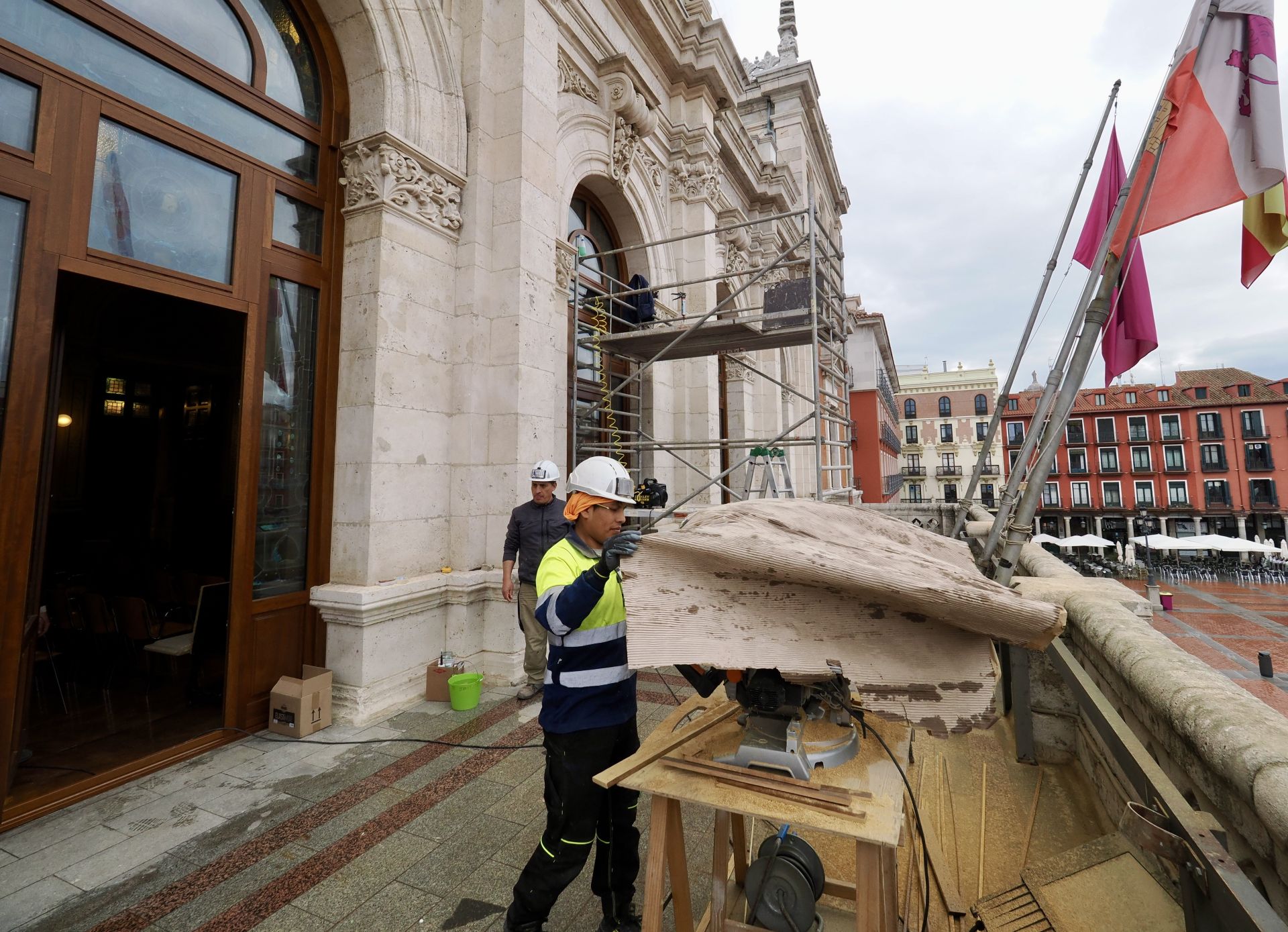 Las imágenes de las obras del ayuntamiento de Valladolid