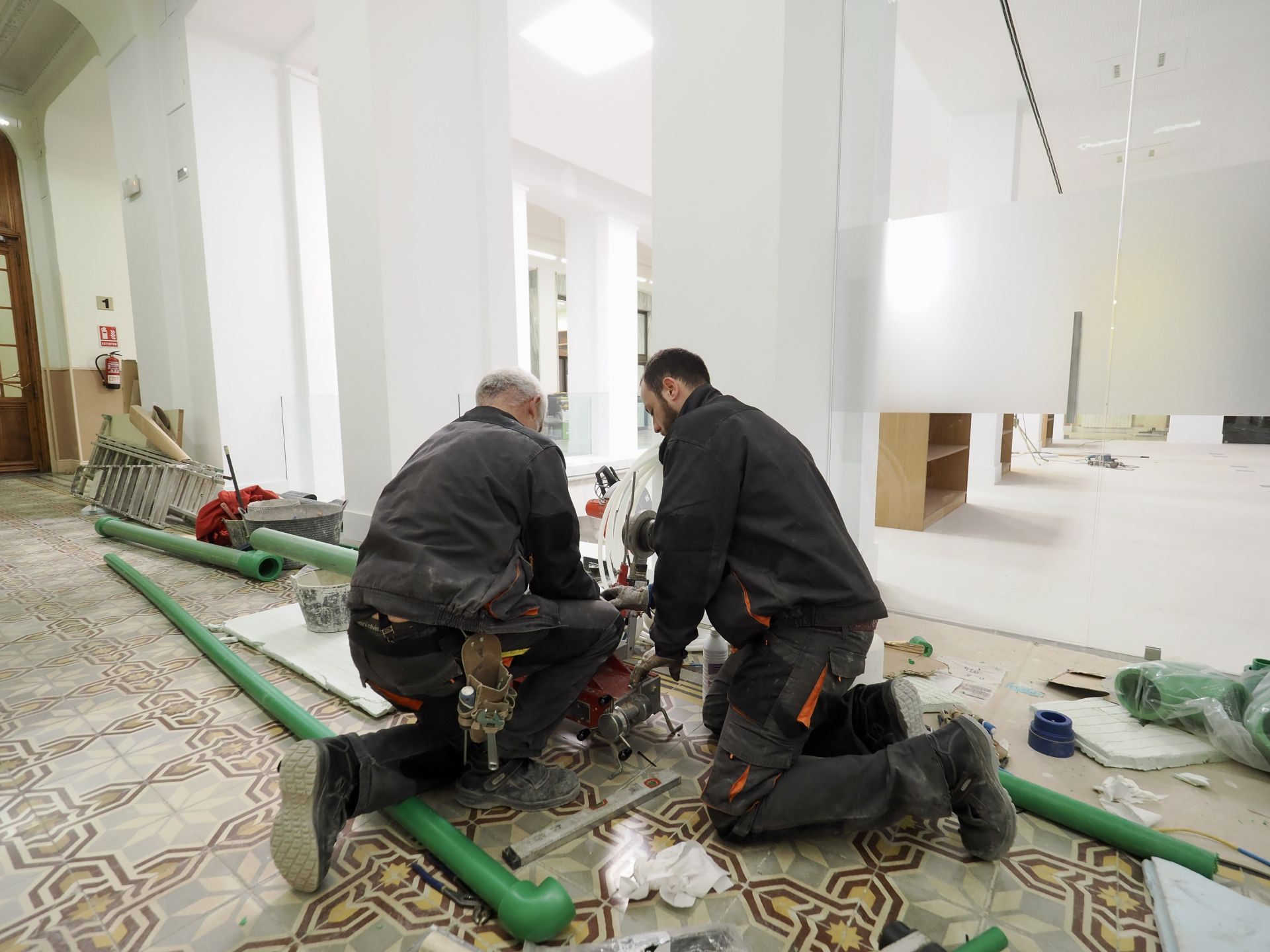 Las imágenes de las obras del ayuntamiento de Valladolid