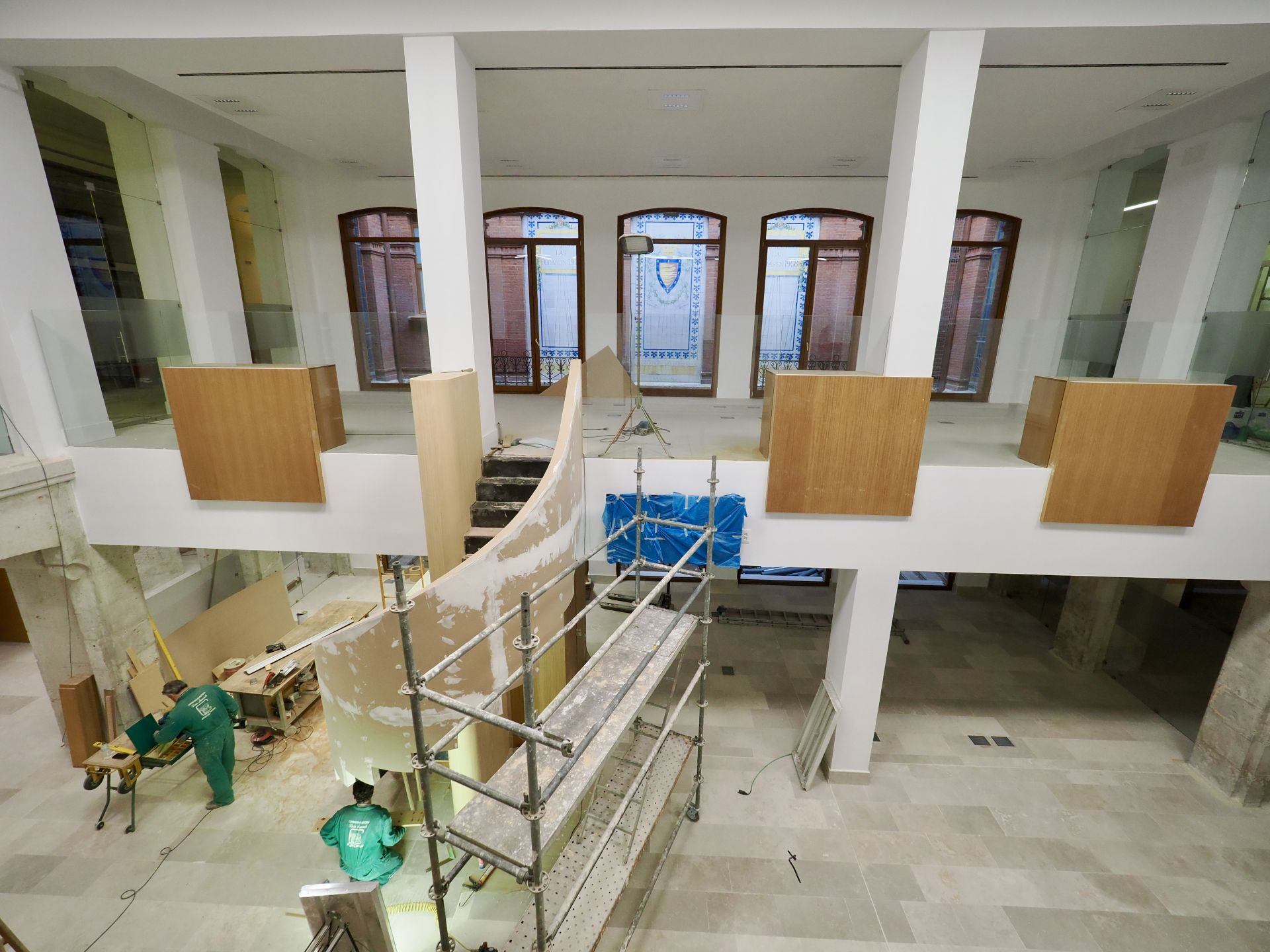 Las imágenes de las obras del ayuntamiento de Valladolid