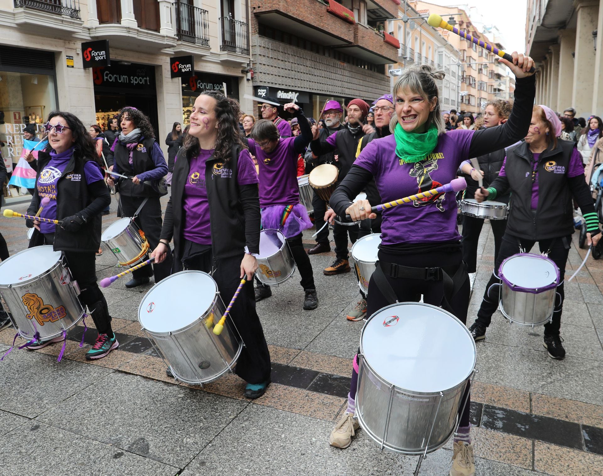 Palencia se tiñe de morado por el 8M