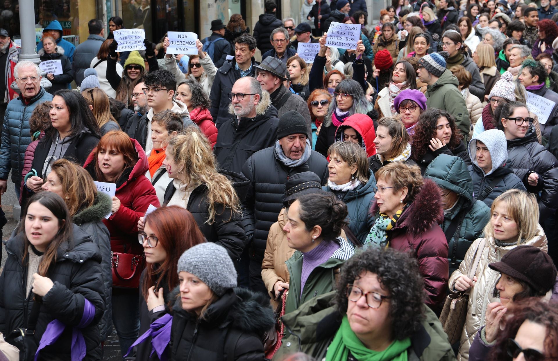 Palencia se tiñe de morado por el 8M