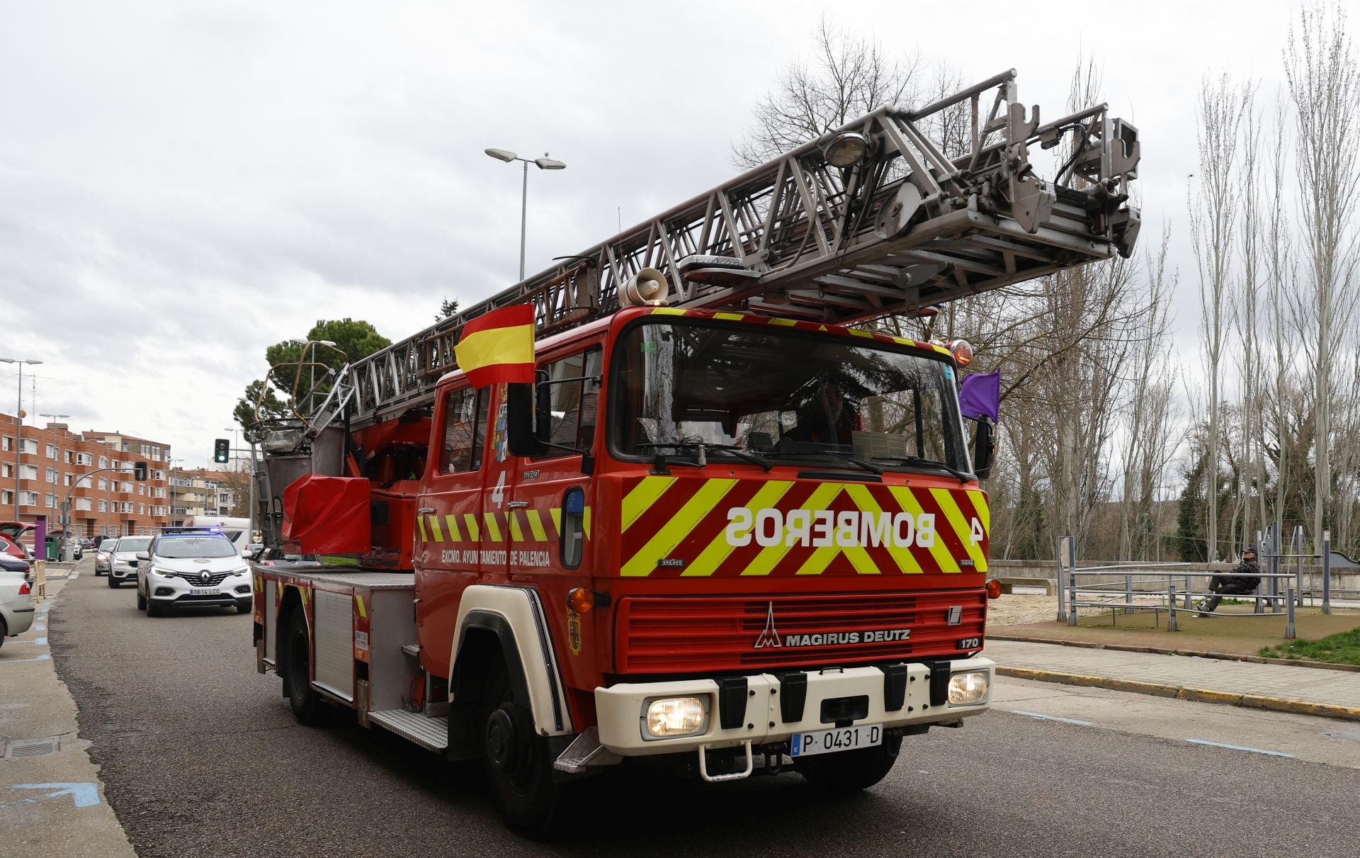Los bomberos de Palencia festejan a su patrono