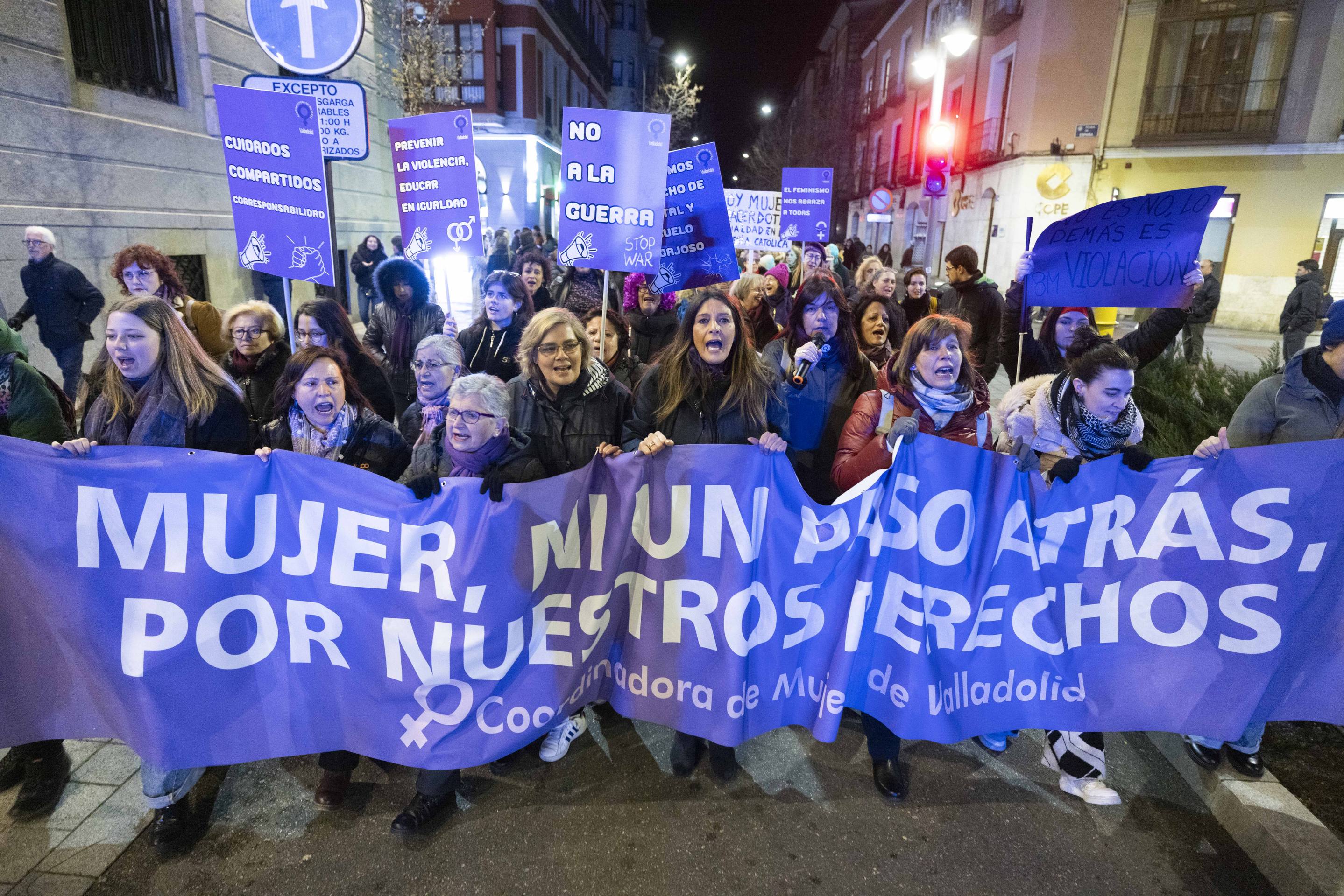 Las imágenes de la manifestación del 8M en Valladolid