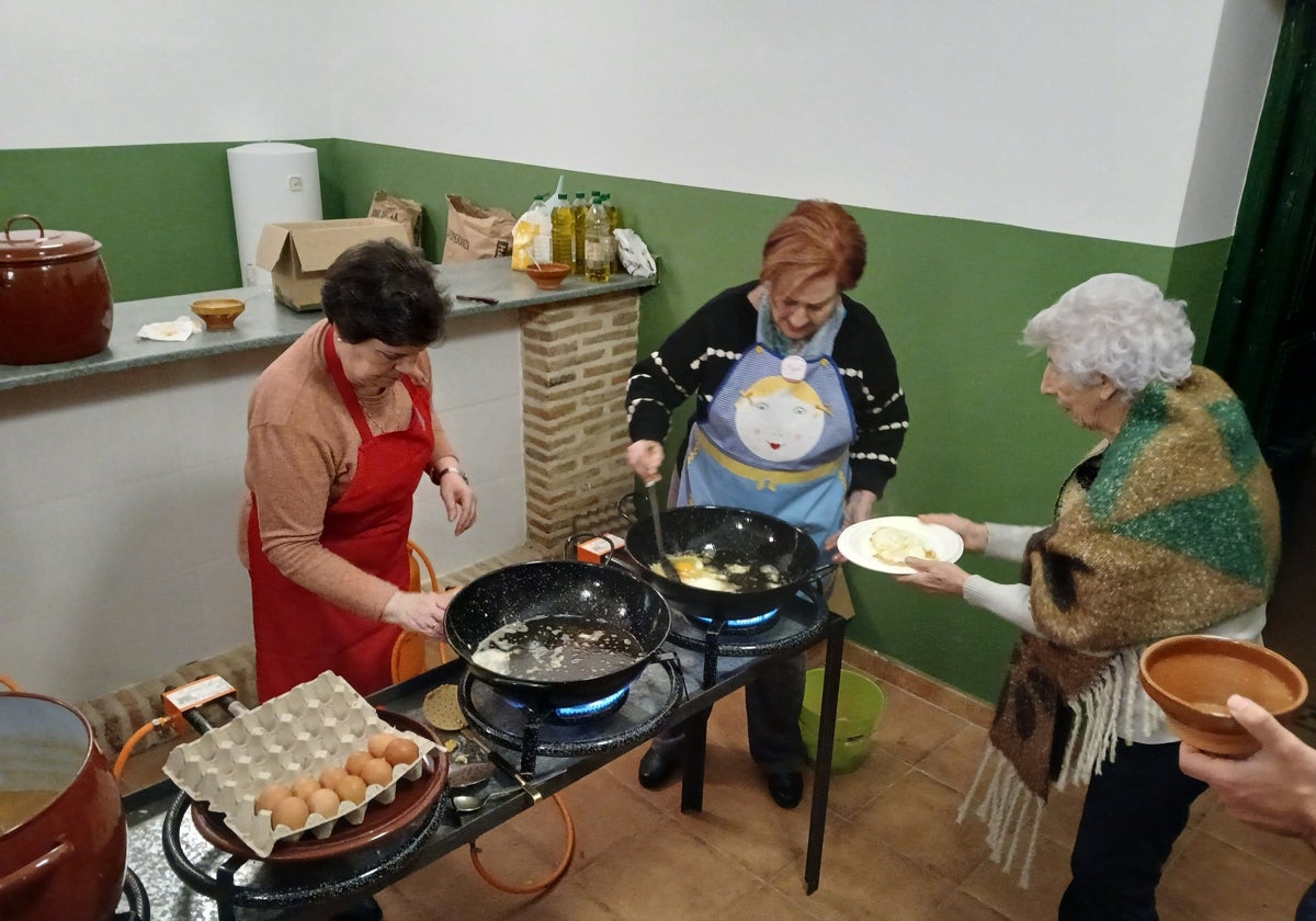 Los huevos fritos también fueron parte del menú de las jornadas