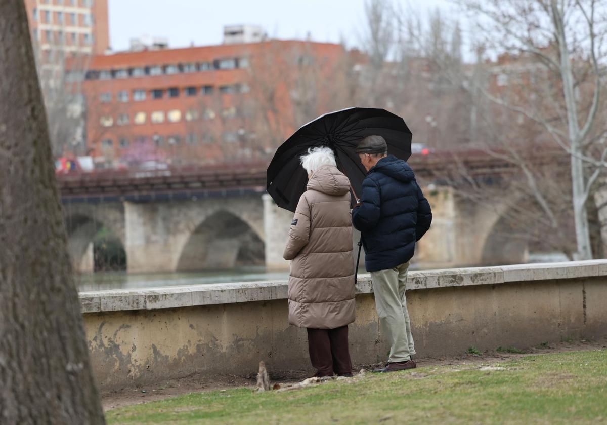 La borrasca Konrad dejará más lluvias antes de un arreón de frío en Valladolid