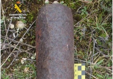Destruyen en Simancas un proyectil de artillería hallado por un senderista