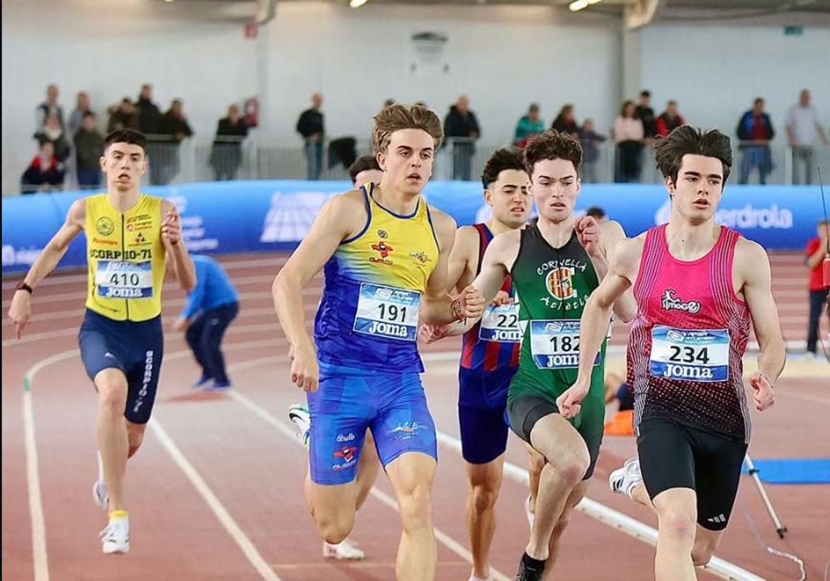 Imagen principal - Cuatro títulos y siete medallas para Castilla y León en el Nacional sub-20