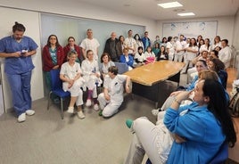 Asamblea de técnico sanitarios de laboratorio y 'Rayos' celebrada recientemente en el Hospital Clínico de Valladolid.